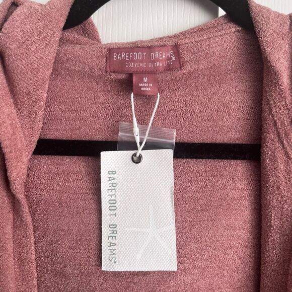 NWT Barefoot Dreams Ultra Chic Lite Hooded Cardigan Size Medium - Picture 6 of 9